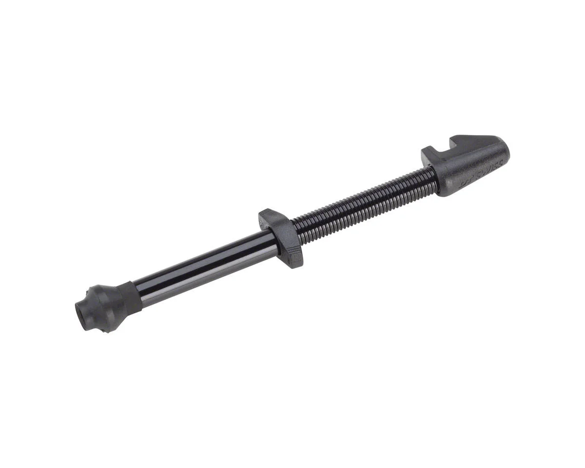 DT Swiss Aluminum Tubeless Presta Valve (Black) (Single) (80mm)